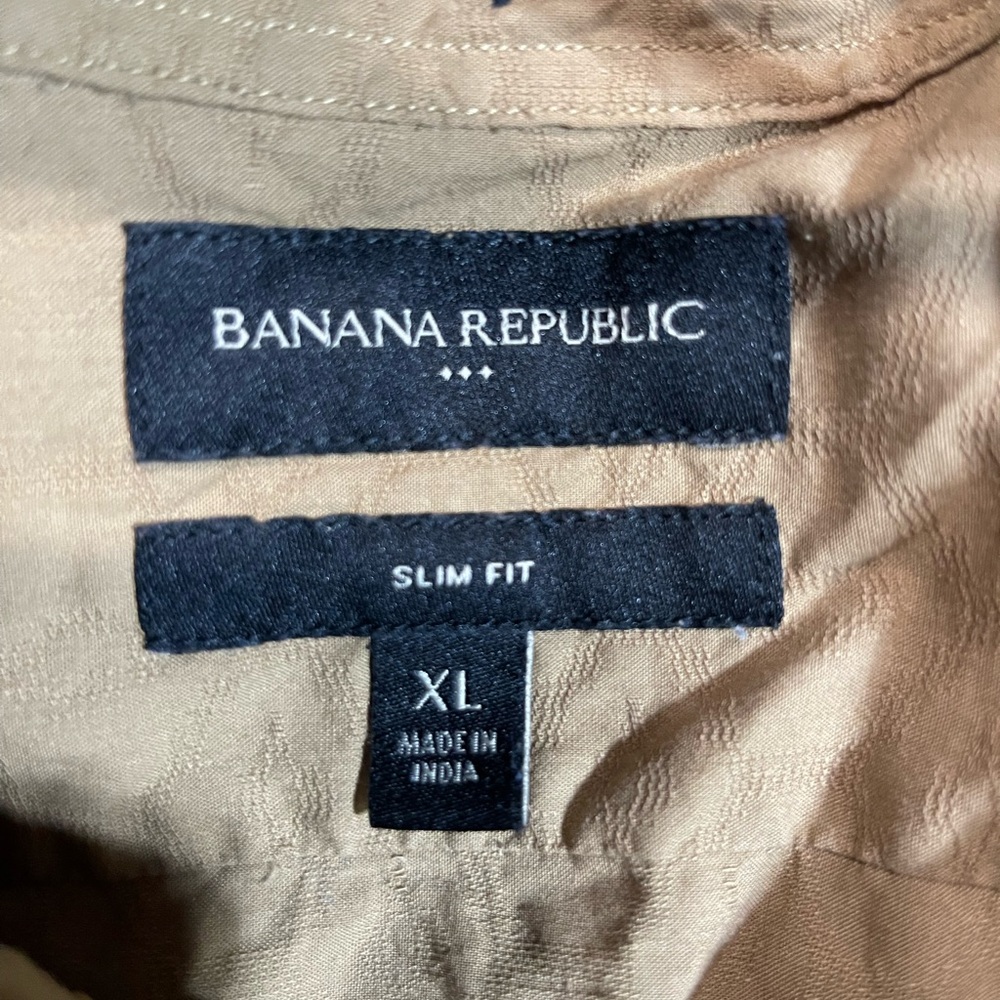 Banana Republic Slim Fit Shirt - Light Brown